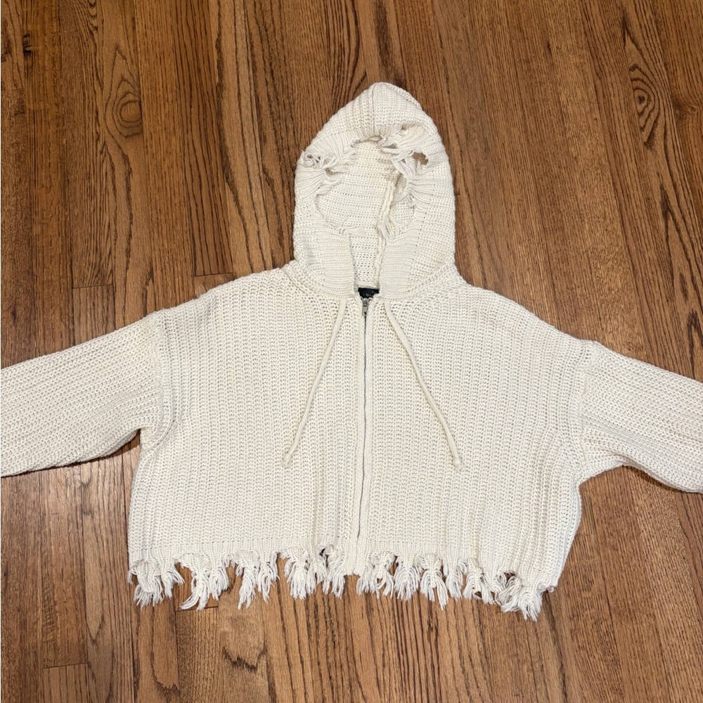 Blue Blush zip up sweater size Medium